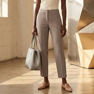 LOFT Women's Ankle-Length Taupe Pants